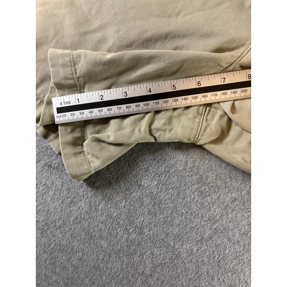 Lauren Ralph Lauren Women's Size 12 Khaki Chino Shorts Tan Cotton Twill - Picture 5 of 8
